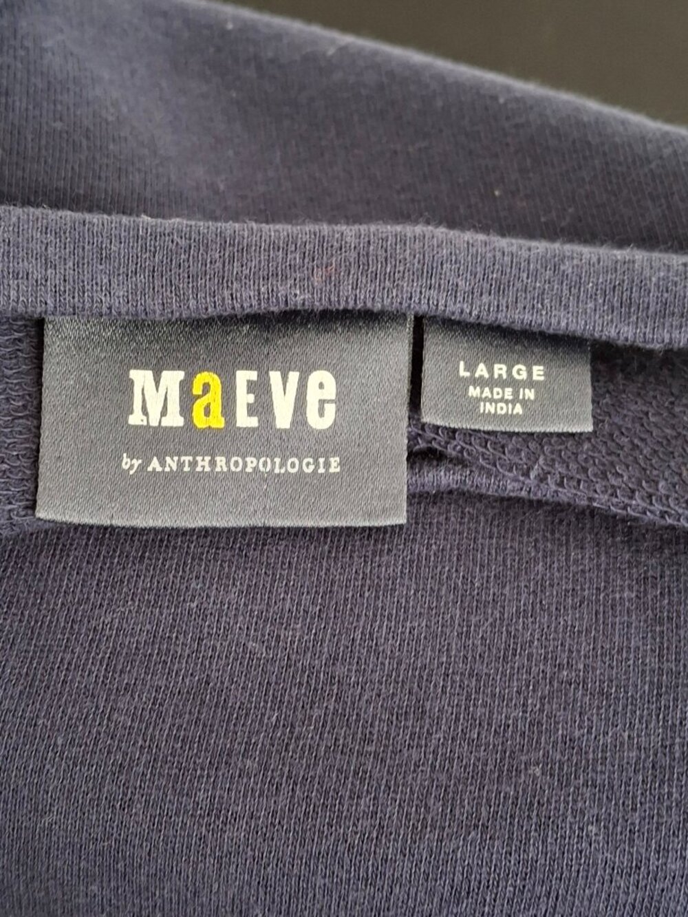 Anthropologie Maeve Riviera Top Sz L Embroidered Crop Boxy Novelty Print Coastal - Picture 8 of 13